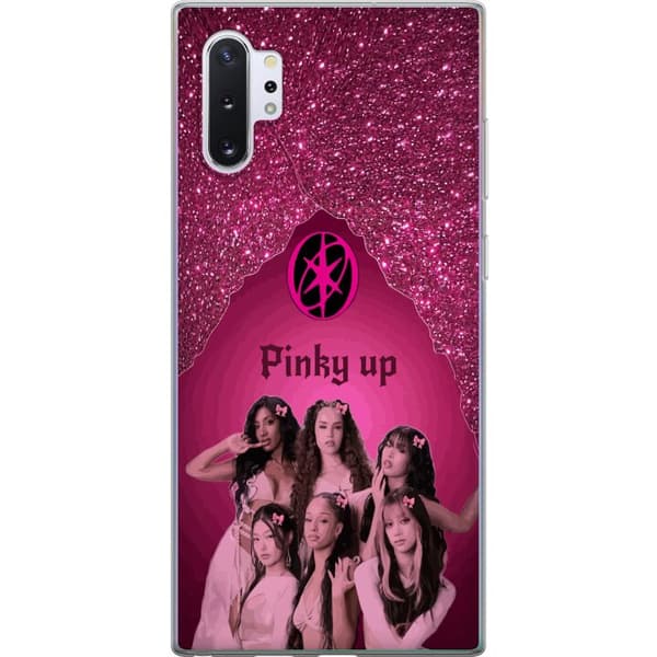 Kompatibelt Mobilskal till Samsung Galaxy Note10+ KATSEYE Pinky Up