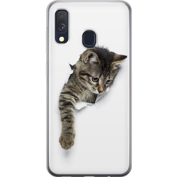 Kompatibelt Mobildeksel til Samsung Galaxy A40 Katt