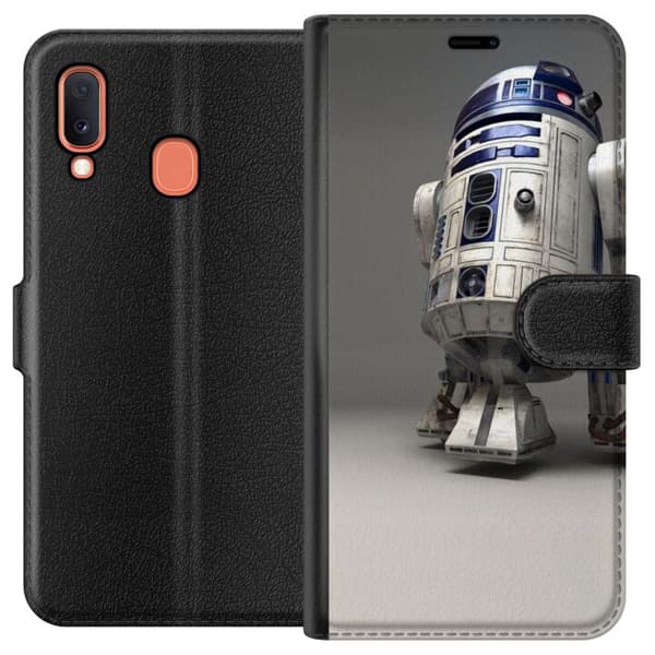 Kompatibelt Plånboksfodral till Samsung Galaxy A20e R2D2 Star Wars