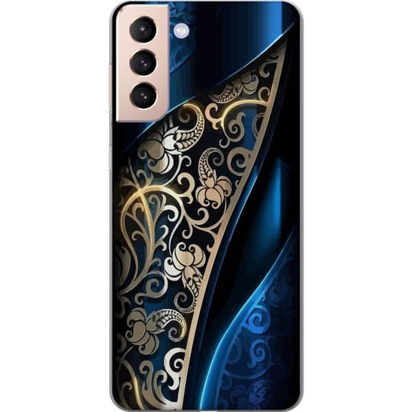 Kompatibelt Mobildeksel til Samsung Galaxy S21 Blå og Gull