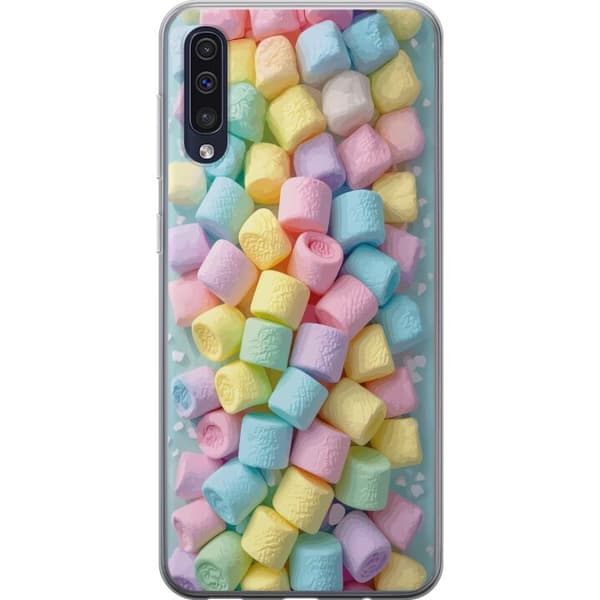 Kompatibelt Mobildeksel til Samsung Galaxy A50 Søt godisdesign med marshmallows