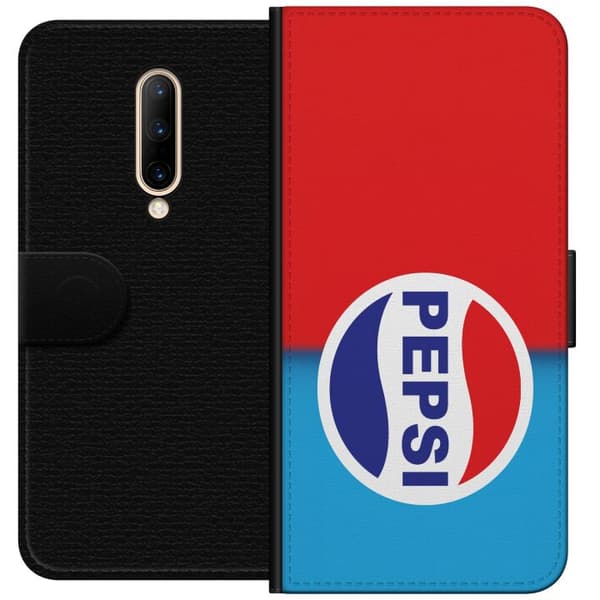 Kompatibel Tegnebogsetui til OnePlus 7 Pro Ikonisk Pepsi-design