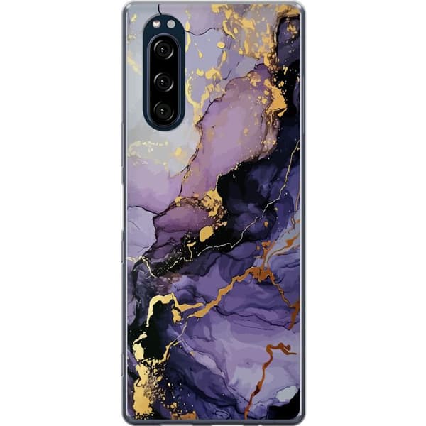 Kompatibelt Mobildeksel til Sony Xperia 5 Lilla Marmor