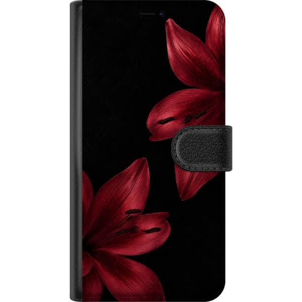 Kompatibelt Plånboksfodral till Google Pixel 8 Pro Red Lily Noir