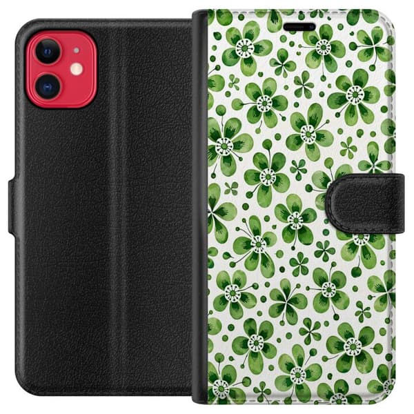 Kompatibelt Lommeboketui til Apple iPhone 11 Asurblå flora