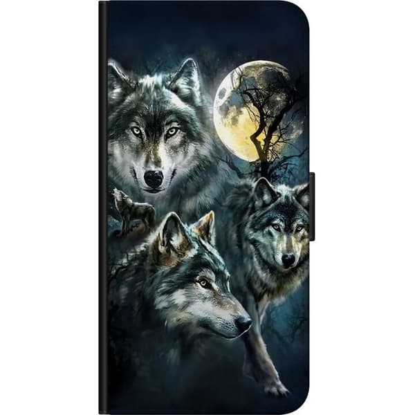 Kompatibelt Plånboksfodral till OnePlus 9 Pro Wolf / Varg