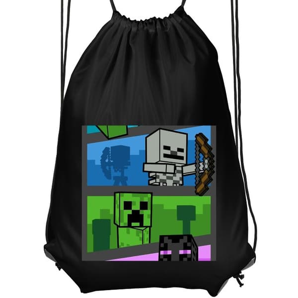 Gympapåse Svart Minecraft Minecraft Svart Barn