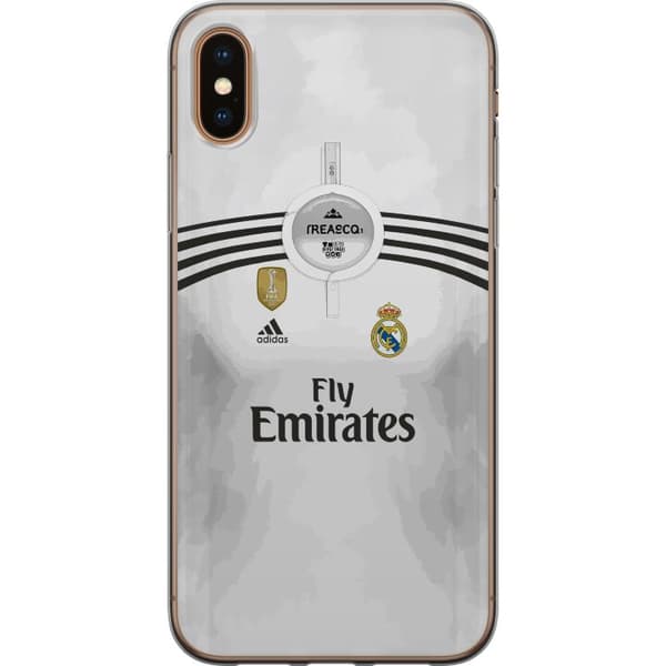 Kompatibelt Mobildeksel til Apple iPhone XS Max Vit fotbollströja