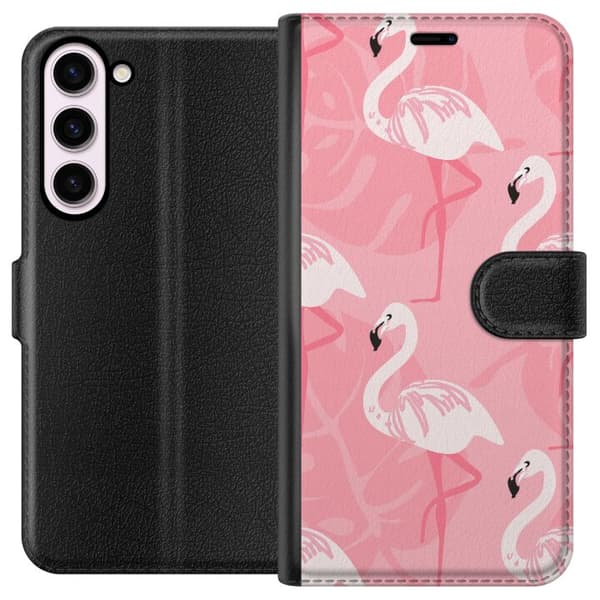 Kompatibel Tegnebogsetui til Samsung Galaxy S23+ Flamingo