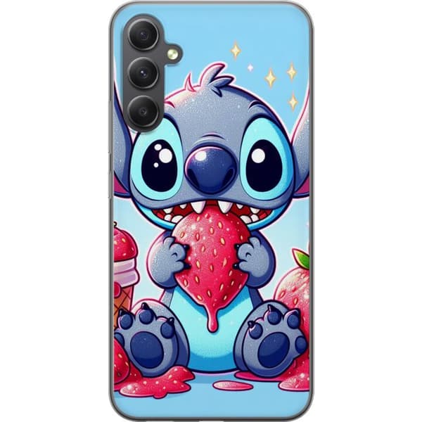 Kompatibelt Mobildeksel til Samsung Galaxy A35  Stitch jordbær