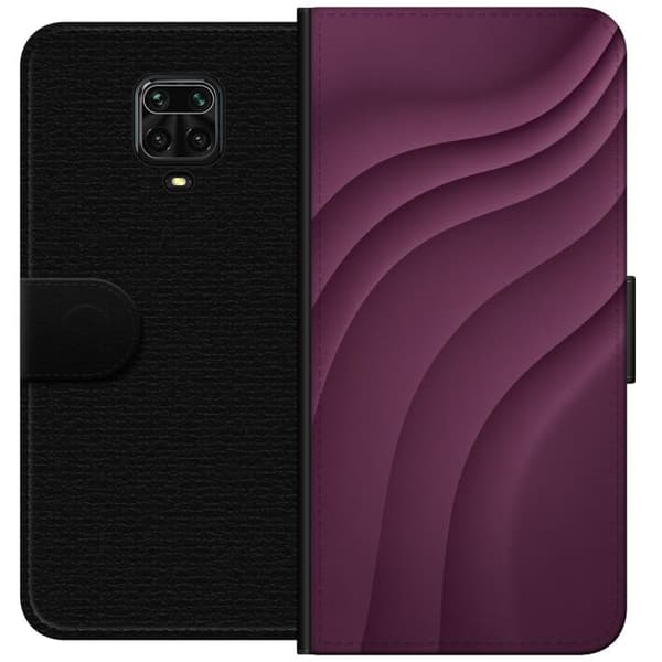 Kompatibelt Plånboksfodral till Xiaomi Redmi Note 9S Plum Motion