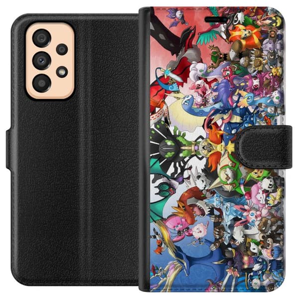 Kompatibel Tegnebogsetui til Samsung Galaxy A33 5G Pokemon