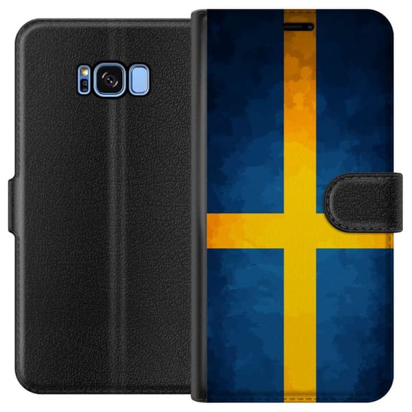 Kompatibelt Lommeboketui til Samsung Galaxy S8 Svenska flaggan