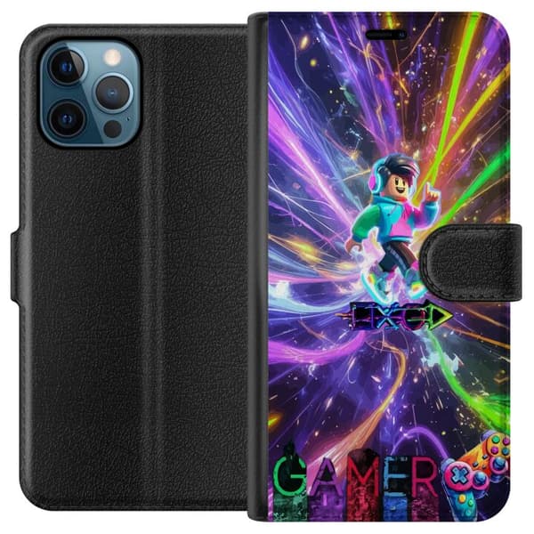 Kompatibelt Lommeboketui til Apple iPhone 12 Pro Neon Gamer