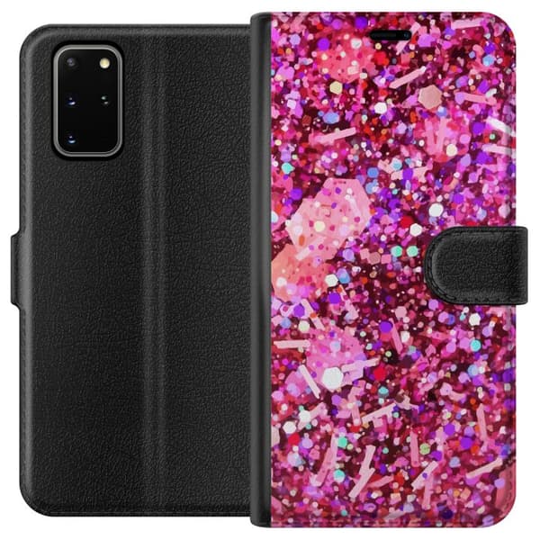 Kompatibelt Plånboksfodral till Samsung Galaxy S20+ Glitter