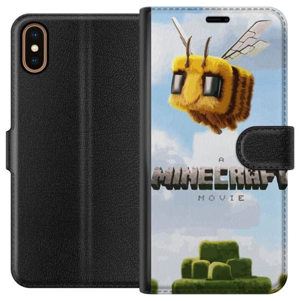 Kompatibel Tegnebogsetui til Apple iPhone XS A Minecraft Movie