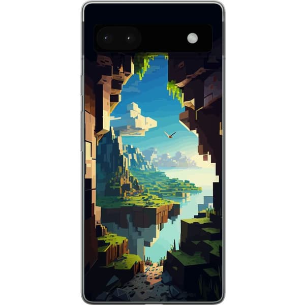 Yhteensopiva Puhelinkuori Google Pixel 6a Minecraft