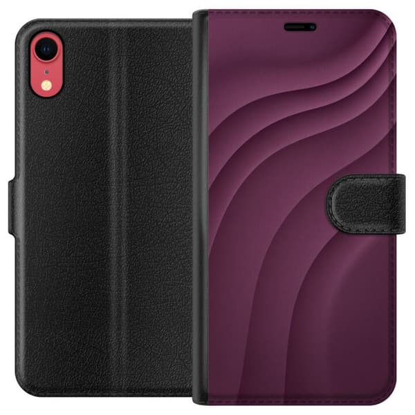 Kompatibelt Lommeboketui til Apple iPhone XR Plommebevegelse