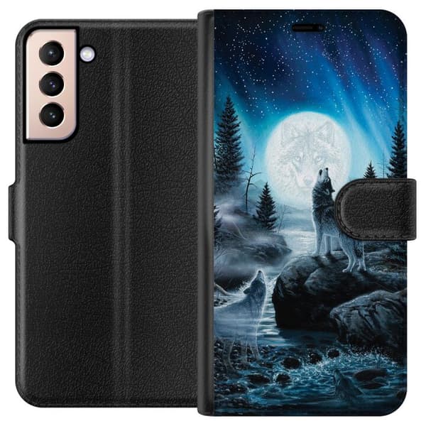Kompatibelt Lommeboketui til Samsung Galaxy S21 Vokter om natten