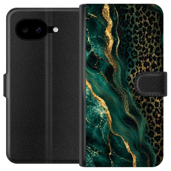 Kompatibelt Plånboksfodral till Google Pixel 10a Emerald Leopard