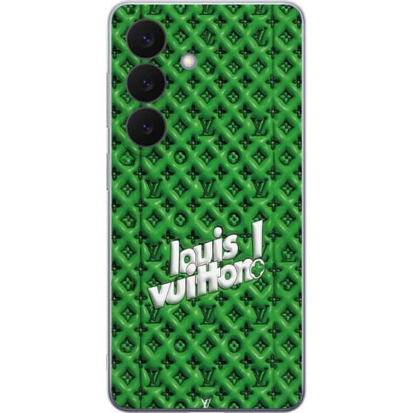 Kompatibelt Mobildeksel til Samsung Galaxy S26 Grønt luksusmønster med monogram