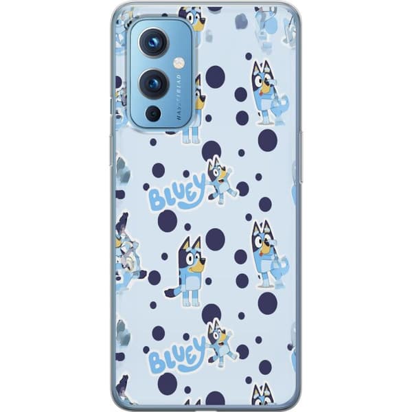 Kompatibelt Mobildeksel til OnePlus 9 Bluey-mønster i lyseblå design
