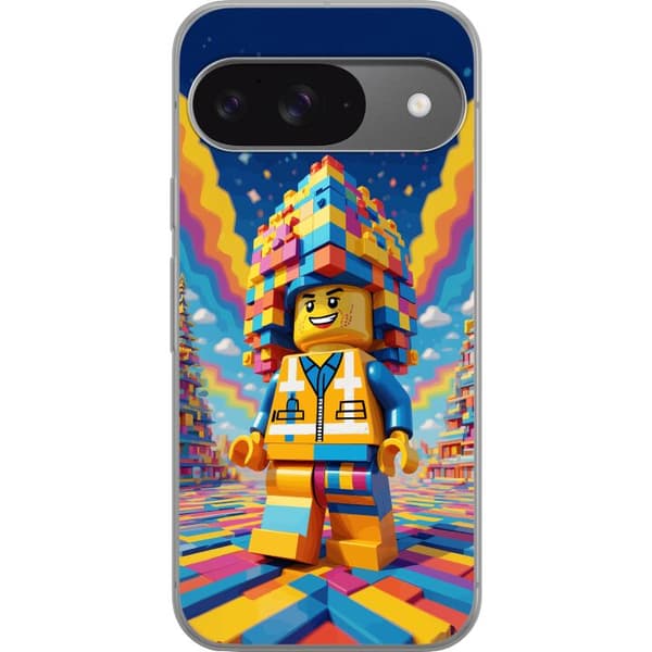 Kompatibelt Mobildeksel til Google Pixel 9 Pro Byggklossfigur