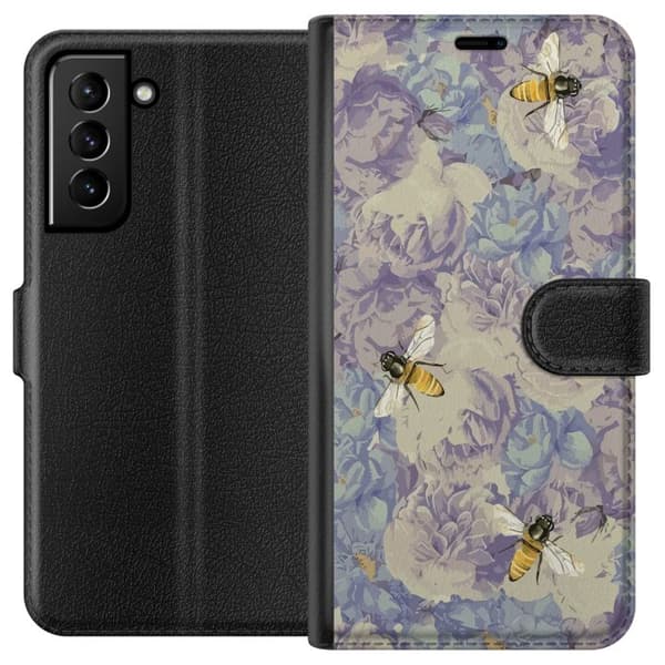 Kompatibelt Lommeboketui til Samsung Galaxy S21+ 5G Blomster
