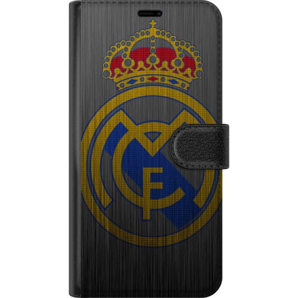 Kompatibel Tegnebogsetui til Apple iPhone 15 Pro Real Madrid CF