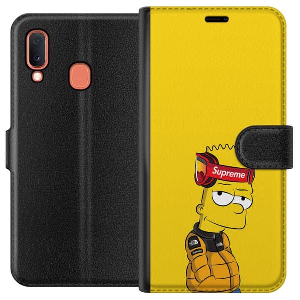 Kompatibelt Lommeboketui til Samsung Galaxy A20e Bart