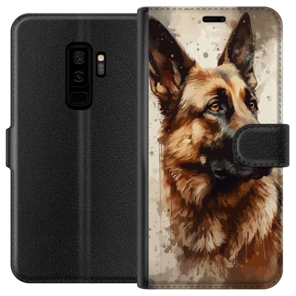 Kompatibel Tegnebogsetui til Samsung Galaxy S9+ Schæfer