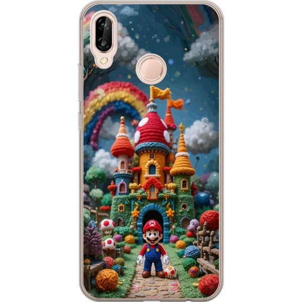 Kompatibelt Mobildeksel til Huawei P20 lite Super Mario-inspirert eventyrtema
