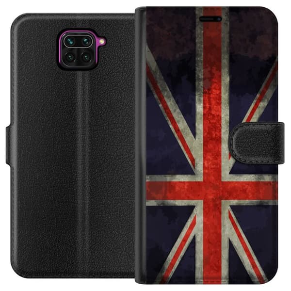 Kompatibelt Lommeboketui til Xiaomi Redmi Note 9 Britisk flagg med rustikk følelse