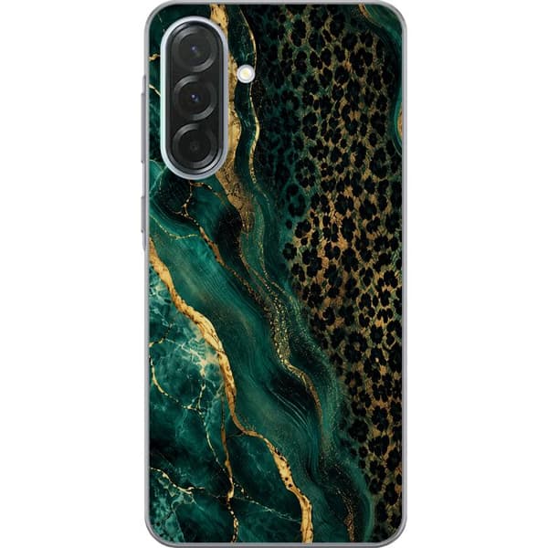Kompatibelt Mobildeksel til Samsung Galaxy A36 Smaragdleopard