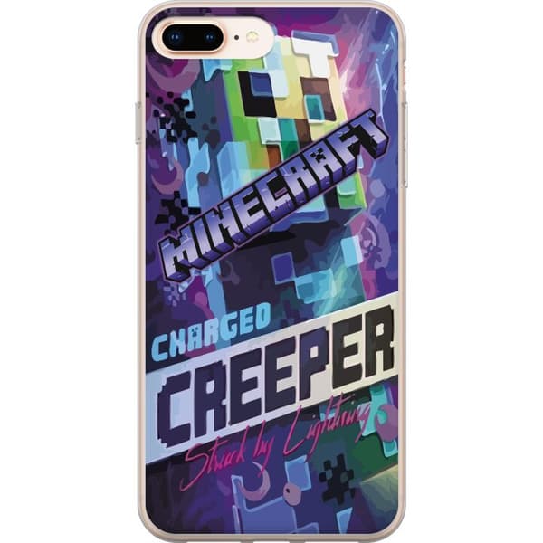 Kompatibelt Mobilskal till Apple iPhone 8 Plus Minecraft