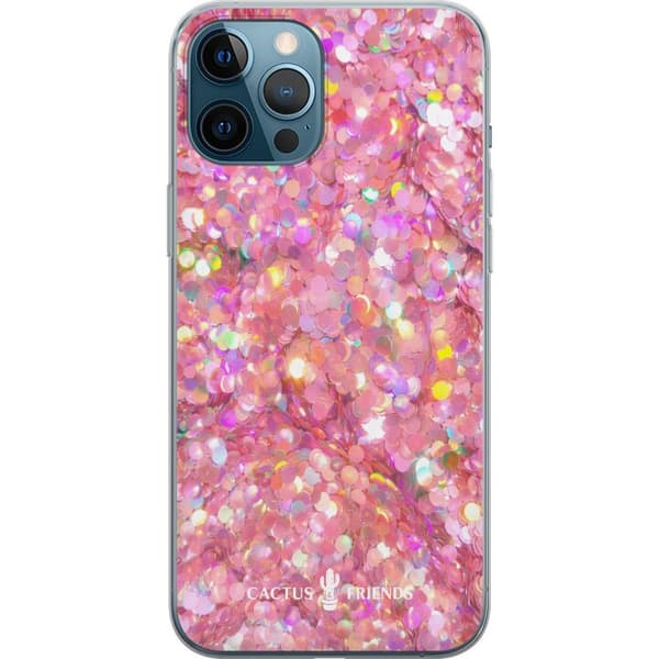 Kompatibelt Mobildeksel til Apple iPhone 12 Pro Max Kaktus og venner – PinkGlitter