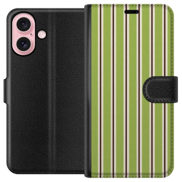 Kompatibelt Plånboksfodral till Apple iPhone 16 Matcha Lines