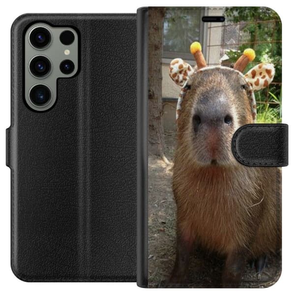Kompatibelt Lommeboketui til Samsung Galaxy S23 Ultra Capybara
