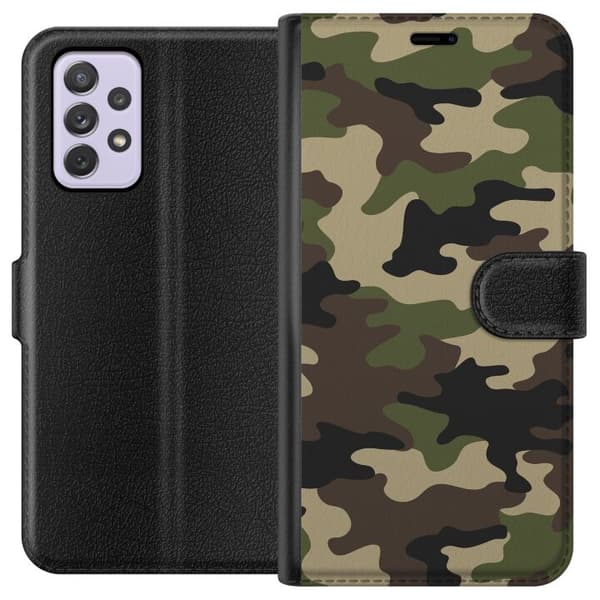 Kompatibelt Plånboksfodral till Samsung Galaxy A52s 5G Militär