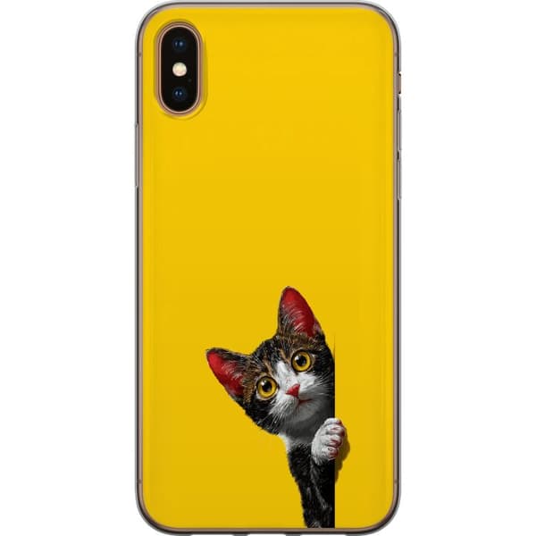 Kompatibelt Mobildeksel til Apple iPhone X Søtt kattemotiv med stilig design