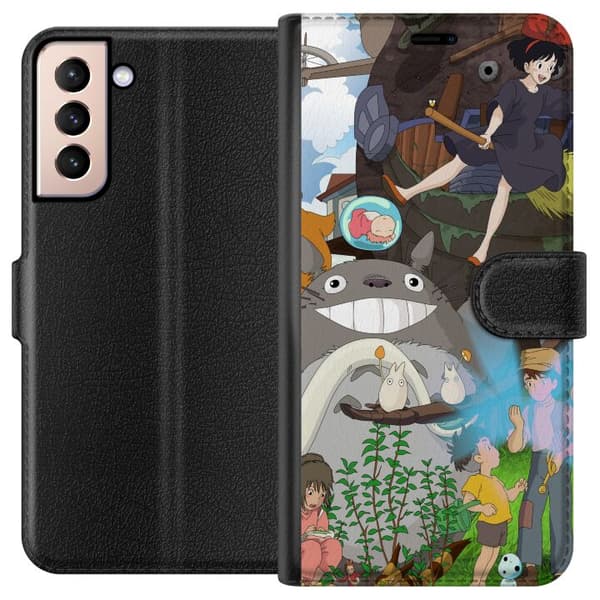 Kompatibelt Plånboksfodral till Samsung Galaxy S21 Studio Ghibli