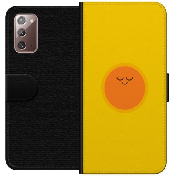 Kompatibelt Lommeboketui til Samsung Galaxy Note20 Sovande solfigur