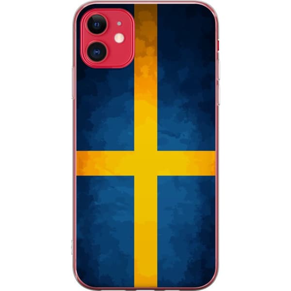 Kompatibelt Mobilskal till Apple iPhone 11 Svenska flaggan