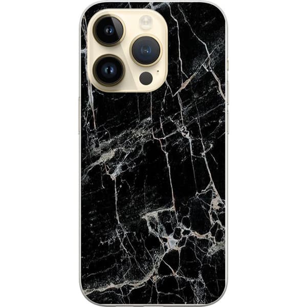 Kompatibelt Mobilskal till Apple iPhone 14 Pro Marmor Svart