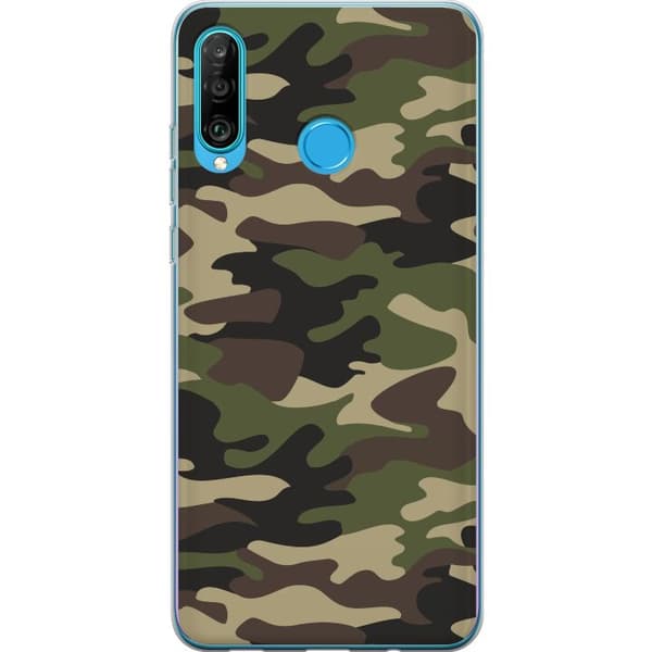 Kompatibelt Mobilskal till Huawei P30 lite Militär
