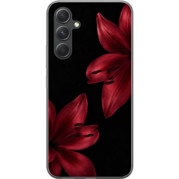 Kompatibelt Mobildeksel til Samsung Galaxy S24 Rød lilje noir