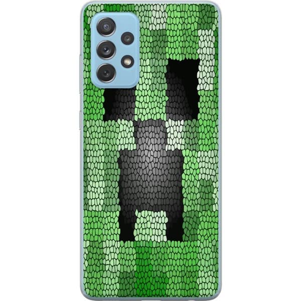 Kompatibelt Mobilskal till Samsung Galaxy A52 5G Creeper / Minecraft