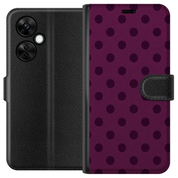 Kompatibelt Plånboksfodral till OnePlus Nord CE 3 Lite Plum Dots
