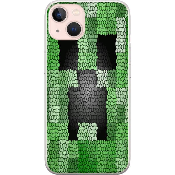 Kompatibelt Mobildeksel til Apple iPhone 13 Creeper / Minecraft