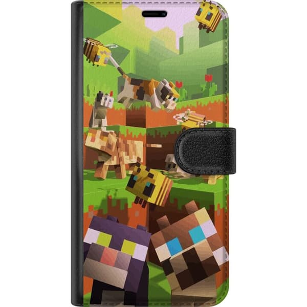 Kompatibel Tegnebogsetui til Apple iPhone SE (2020) MineCraft